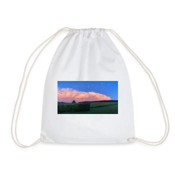 Cloud image - Drawstring Bag - white - Front