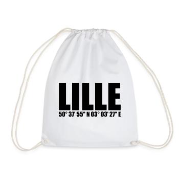 Lille Koordinaten - Turnbeutel - Weiß - Vorne