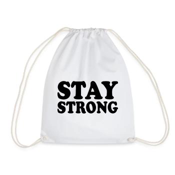 Stay strong - Sac de sport léger - blanc - Devant