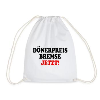 dönerpreisbremse jetzt - Turnbeutel - Weiß - Vorne