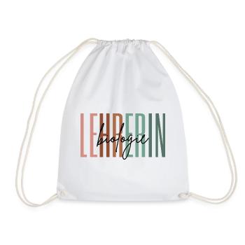 Lehrerin Biologie Biologielehrerin Geschenk - Turnbeutel - Weiß - Vorne