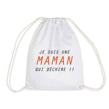 Je suis une Maman qui déchire !! - Sac de sport léger - blanc - Devant