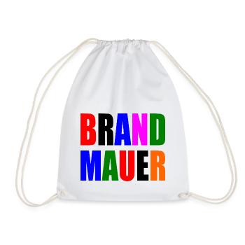 brandmauer - Turnbeutel - Weiß - Vorne