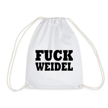 Fuck weidel - Turnbeutel - Weiß - Vorne