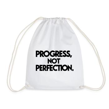 Minimalist Mountain Range Illustration - Drawstring Bag - white - Front