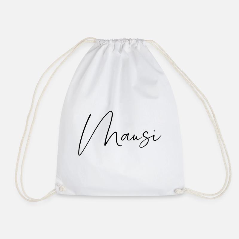 mausi / handschrift design - Turnbeutel - Weiß