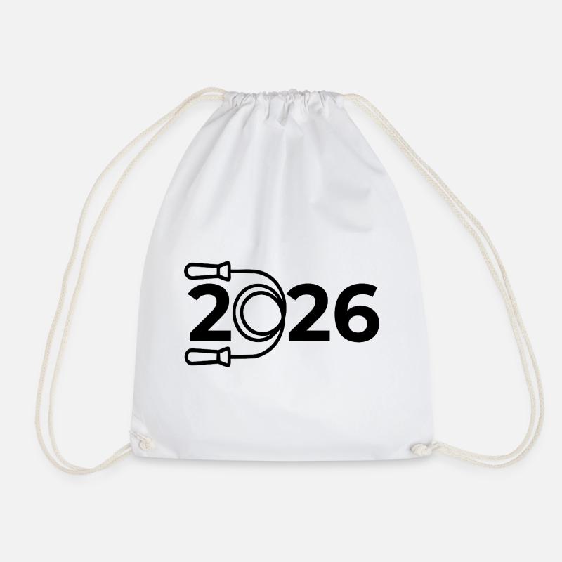 Seilspringen Sport 2026 - Turnbeutel - Weiß