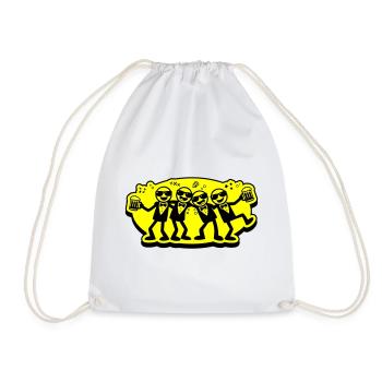 Bière du groupe d’amis du marié - Sac de sport léger - blanc - Devant