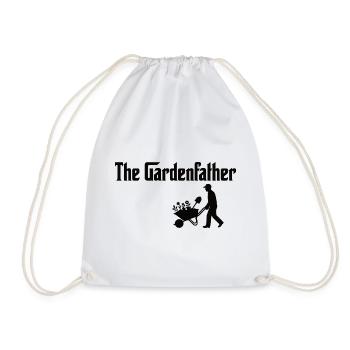 The Gardenfather – The Godfather of the Garden - Drawstring Bag - white - Front