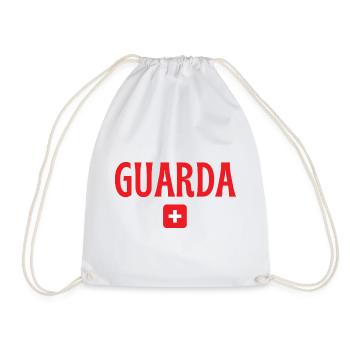 Guarda Switzerland Flag - Drawstring Bag - white - Front