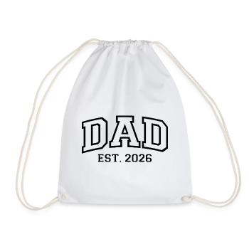 Dad est. 2026 - Turnbeutel - Weiß - Vorne