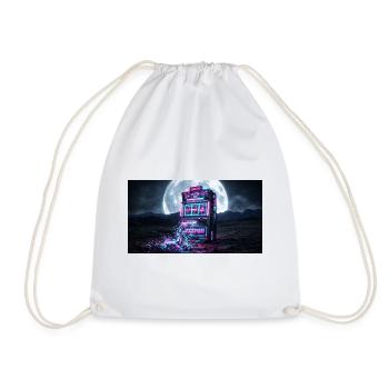 Jackpot of Burnout - Vaporwave Aesthetic Meme - Drawstring Bag - white - Front