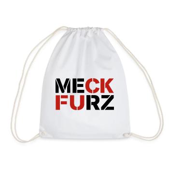Meck Furz | Merz - nicht mein Kanzler - Turnbeutel - Weiß - Vorne