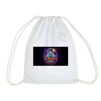 Grave Gamers Neon Skull - Turnbeutel - Weiß - Vorne