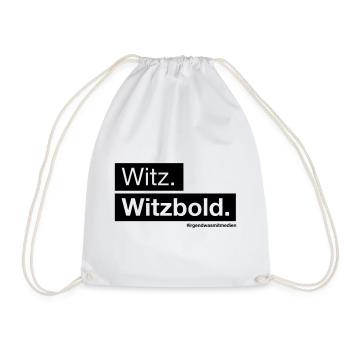 Witz. Witzbold. - Turnbeutel - Weiß - Vorne