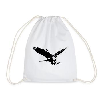falcon - Drawstring Bag - white - Front