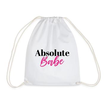 Absolutes Babe - Turnbeutel - Weiß - Vorne