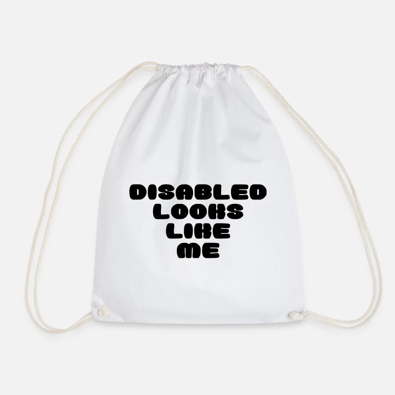 Une personne handicapée ressemble à ça * - Sac de sport léger - blanc