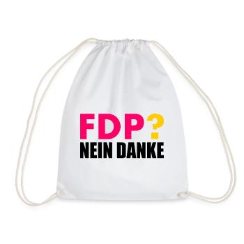 Fdp nein danke - Turnbeutel - Weiß - Vorne