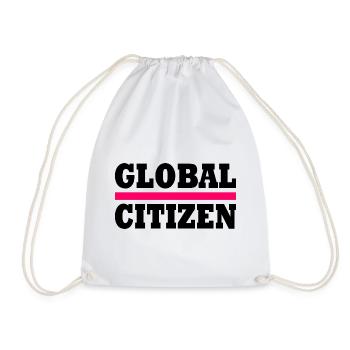 global citizen - Drawstring Bag - white - Front