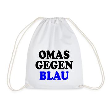 Omas gegen blau - Turnbeutel - Weiß - Vorne