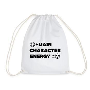 Main_Character_Energy_Positive_ _smile - Sac de sport léger - blanc - Devant
