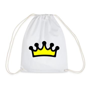 Symbole de la couronne - Sac de sport léger - blanc - Devant
