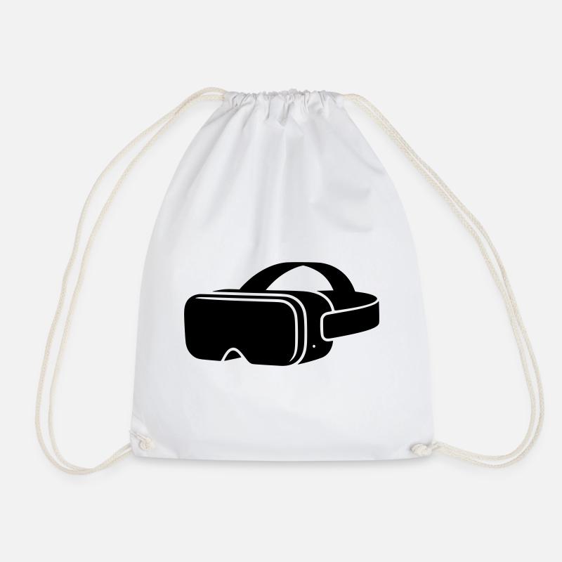 VR Brille Headset Icon - Turnbeutel - Weiß