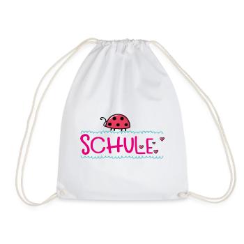 Schule  mit Glück - Turnbeutel - Weiß - Vorne