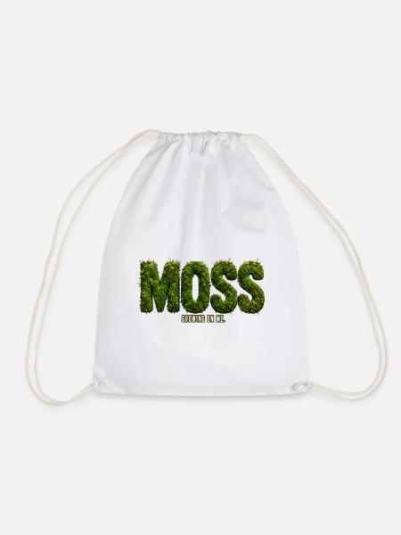 MOSS – Wächst in mir | Botanisches Wortspiel - Turnbeutel - Weiß