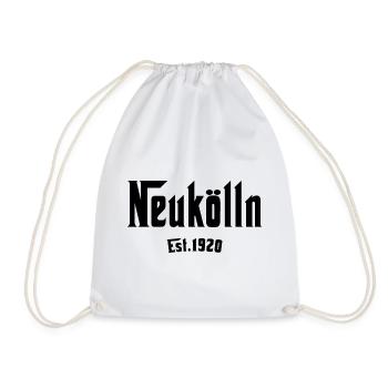 Est1920 Vintage Emblem Neukölln Berliner - Turnbeutel - Weiß - Vorne