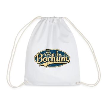 Bochum Vintage Stadtmotiv - Turnbeutel - Weiß - Vorne