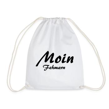 Moin Fehmarn - Turnbeutel - Weiß - Vorne