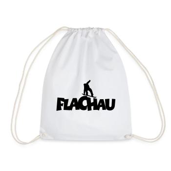 Flachau Snowboard Snowboarding - Turnbeutel - Weiß - Vorne