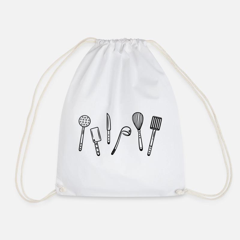 Les ustensiles de cuisine pour la cuisson. - Sac de sport léger - blanc