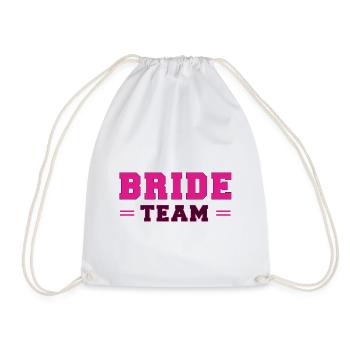 Brautteam Pink - Turnbeutel - Weiß - Vorne