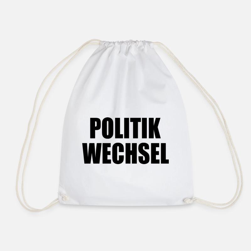 politikwechsel - Turnbeutel - Weiß