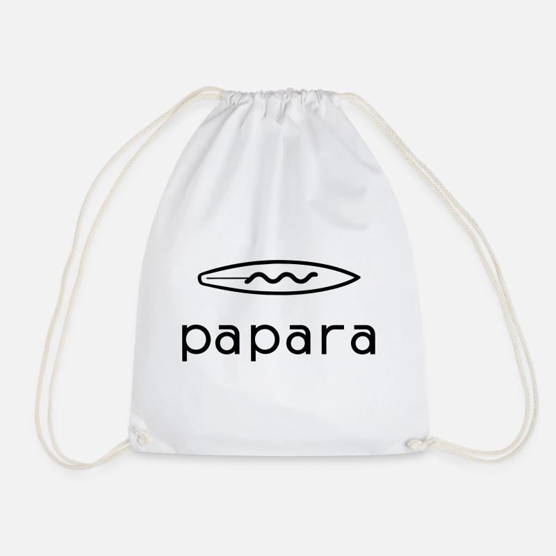 Papara Tahiti Surfspot - Turnbeutel - Weiß