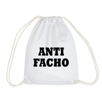 Anti facho - Drawstring Bag - white - Front