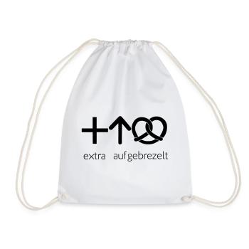 extra aufgebrezelt - Turnbeutel - Weiß - Vorne