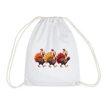 Thanksgiving Truthahn Baby - Turnbeutel - Weiß - Vorne