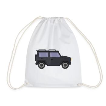 Jeep - Drawstring Bag - white - Front