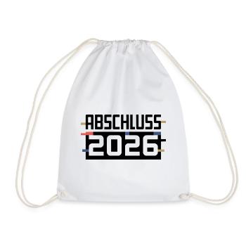 Abschluss Design 2026 - Turnbeutel - Weiß - Vorne