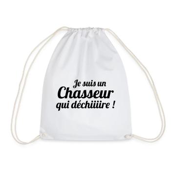 Je suis un chasseur qui déchire - Sac de sport léger - blanc - Devant