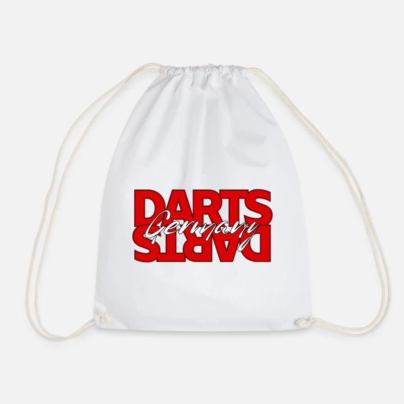 Darts Germany Logo - Drawstring Bag - white