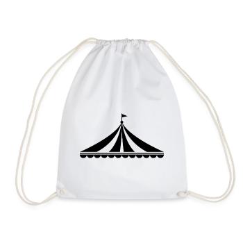 Circus Tent Carnival - Drawstring Bag - white - Front