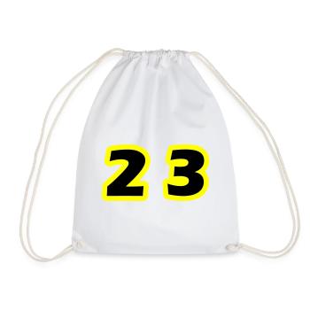 23 Number symbol - Drawstring Bag - white - Front