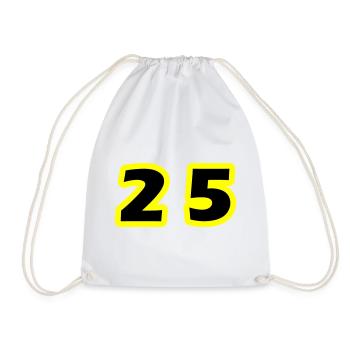 25 Symbole numérique - Sac de sport léger - blanc - Devant