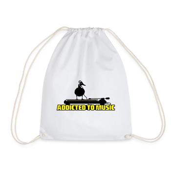 addicted to music - DJ music - Turnbeutel - Weiß - Vorne