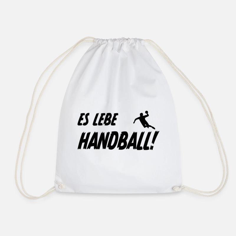 Es Lebe Handball - Turnbeutel - Weiß